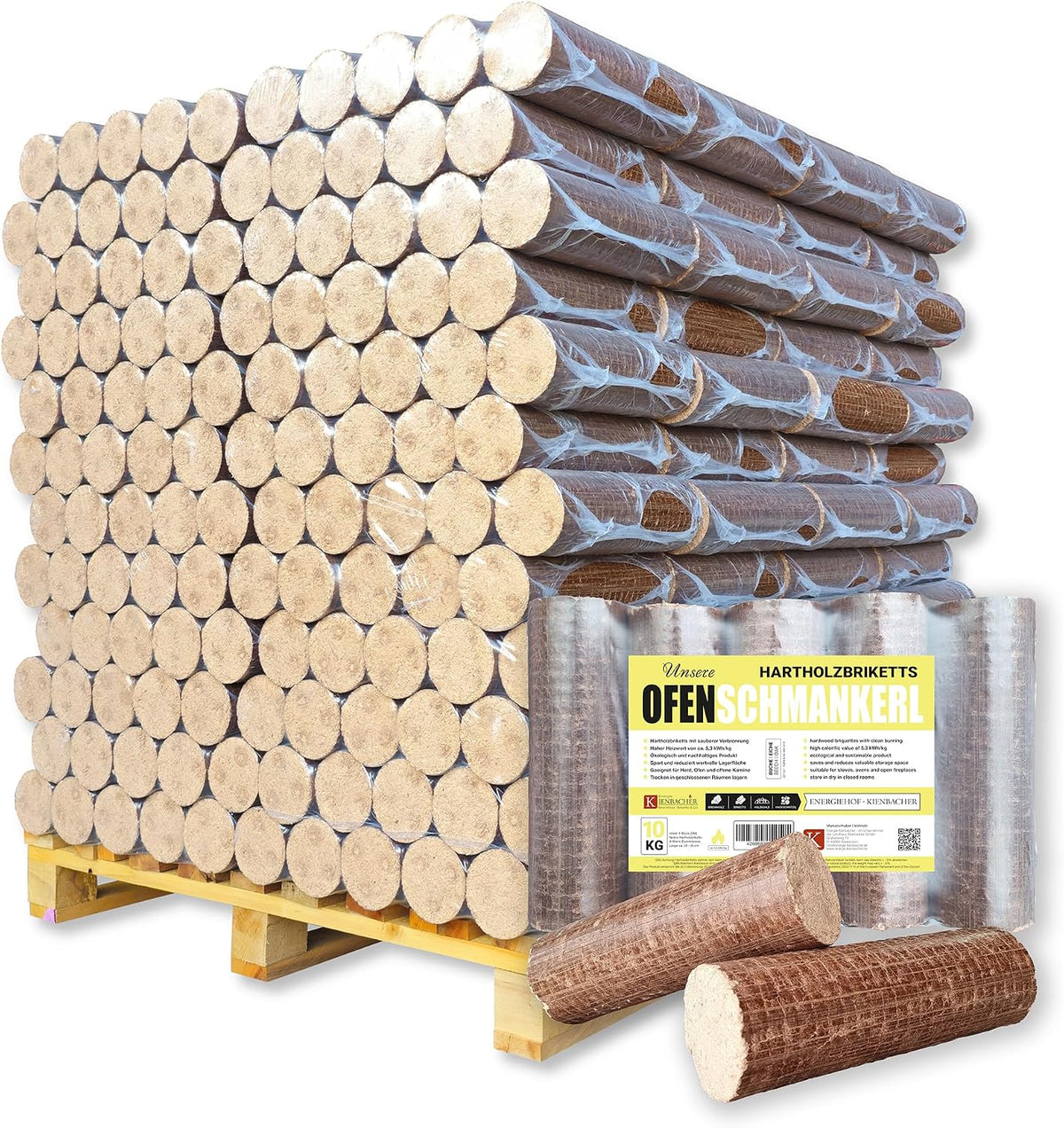 Nestro hardhoutbriketten beuk en eik – pallet 960 kg