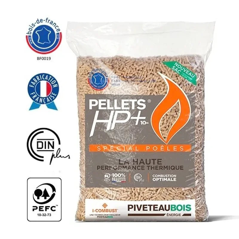 Piveteau HP+ houtpellets – pallet 1080 kg (72 zakken van 15 kg)