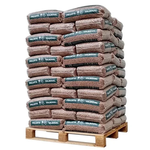 Valboval houtpellets – pallet 975 kg (65 zakken van 15 kg)