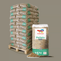 TotalEnergies Premium ENplus A1 houtpellets – pallet 975 kg (65 zakken van 15 kg)