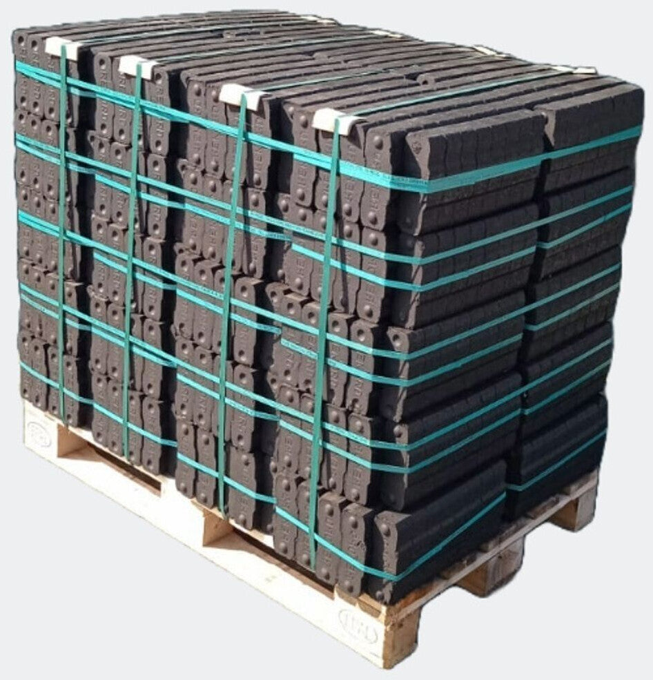 REKORD bruinkoolbriketten – 1 ton (40 zakken van 25 kg) – levering op pallet