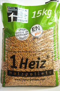 1Heiz ENplus A1 houtpellets – pallet 975 kg (65 zakken van 15 kg)