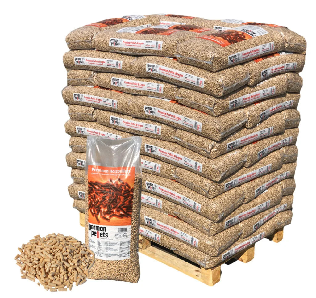 Duitse premium houtpellets – pallet 990 kg (66 zakken van 15 kg)